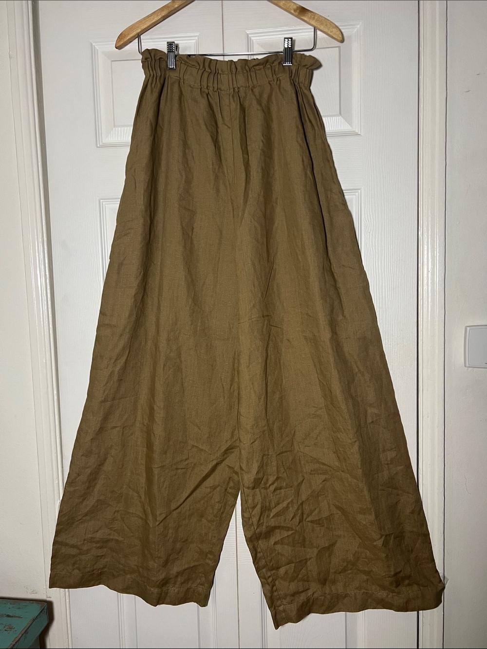 OZMA California Super Wide Leg Linen Pants Women’s Small